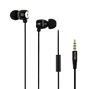 Проводные наушники с микрофоном внутриканальные Awei Q38i Jack 3,5  (black)