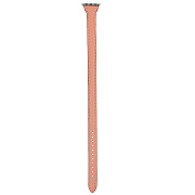 Ремешок - ApW Double Tour Apple Watch 42/44/45/49 mm кожаный на пряжке (light pink)