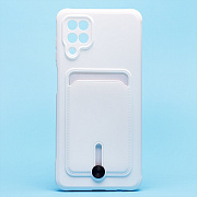 Чехол-накладка - SC304 с картхолдером для "Samsung SM-A125 Galaxy A12" (white) (208712)