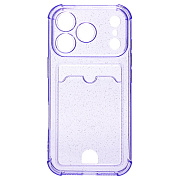 Чехол-накладка - SC300 с картхолдером для "Apple iPhone 17 Pro" (violet)