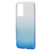 Чехол-накладка - SC097 Gradient для "Samsung SM-A525 Galaxy A52" (blue/silver)