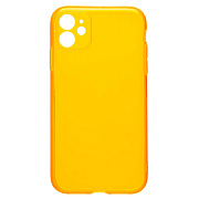Чехол-накладка - SC344 для "Apple iPhone 11" (transparent/orange) (232062)