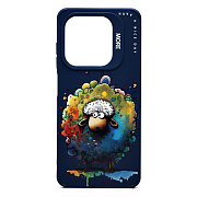 Чехол-накладка - SC335 для "Infinix Hot 40i"  (овечка) (dark blue) (232937)