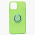 Чехол-накладка - SC160 с кольцом для "Apple iPhone 11 Pro" (green) ..