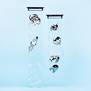 Ремешок - ApW28 Apple Watch 38/40/41 mm силикон (003) (прозрачный)