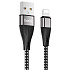 Кабель USB - Apple lightning Hoco X57 Blessing 15W 100см 3A  (black)