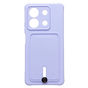 Чехол-накладка - SC304 с картхолдером для "Xiaomi Redmi Note 13 5G Global" (light violet)