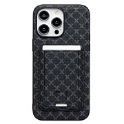 Чехол-накладка - SM022 SafeMag c картхолдером  для "Apple iPhone 14 Pro Max" (black)