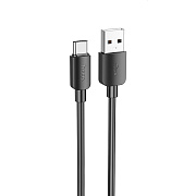 Кабель USB - Type-C Hoco X96 27W 100см 3A  (black)