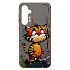 Чехол-накладка - SC335 для "Samsung Galaxy S23 FE"  (тигр) (gray)