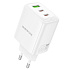 Адаптер Сетевой Borofone BN32 Cargador PD 2Type-C/USB 3A/65W (white)