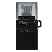 Флэш накопитель USB 32 Гб Kingston DataTraveler MicroDuo3 G2 3.0 OTG (micro USB/USB) (black) 