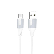 Кабель USB - micro USB Borofone BX101 Creator  100см 2,4A  (white)