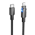 Кабель Type-C - Apple lightning Borofone BU41 Kelly PD 27W 120см 3A  (black)