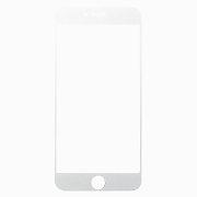 Защитное стекло Glass с цветной рамкой для "Apple iPhone 6 Plus/6S Plus" (silver)