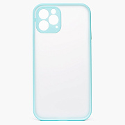 Чехол-накладка - PC041 для "Apple iPhone 12 Pro Max" (light blue/white)