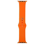 Ремешок - ApW Sport Band Apple Watch 42/44/45/49 mm силикон на кнопке (L) (light orange)