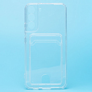 Чехол-накладка - SC276 с картхолдером для "Samsung SM-S906 Galaxy S22+" (transparent) (210439)