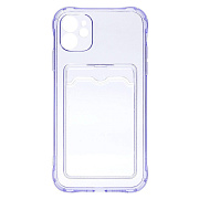 Чехол-накладка - SC276 с картхолдером для "Apple iPhone 11" (violet)