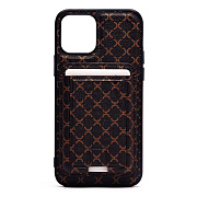 Чехол-накладка - SM022 SafeMag c картхолдером  для "Apple iPhone 12/iPhone 12 Pro" (coffee)