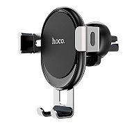 Держатель автомобильный Hoco гравитационный CA56 Plus в дефлектор (black silver)