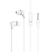 Проводные наушники с микрофоном внутриканальные Borofone BM26 Rhythm Jack 3,5  (white)