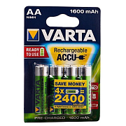 Аккумулятор AA Varta R6 R2U Ni-MH (1600 mAh) (4-BL) (40/100) ..