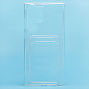 Чехол-накладка - SC276 с картхолдером для "Samsung SM-S918 Galaxy S23 Ultra" (transparent)