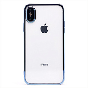 Чехол-накладка - PC073 с закрытой камерой для "Apple iPhone X/iPhone XS" (blue) (213863)