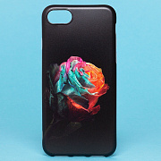 Чехол-накладка - SC185 для "Apple iPhone 7/iPhone 8/iPhone SE 2020" (005) (black/red)