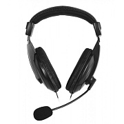 Проводные наушники с микрофоном полноразмерные Smart Buy SBH-7000 COMMANDO Jack 3,5  (black)