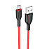 Кабель USB - micro USB Borofone BX63 12W 100см 2,4A  (black/red)