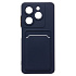 Чехол-накладка - SC337 с картхолдером для "Infinix Smart 8 Pro" (dark blue) (228812)