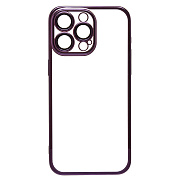 Чехол-накладка - PC073 с закрытой камерой для "Apple iPhone 15 Pro Max" (violet)