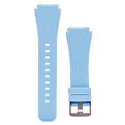Ремешок - WB014 Samsung Gear S3 Frontier/Gear S3 Classic/Galaxy Watch 22 мм универсальный силикон на пряжке (регулируемый) (light blue)