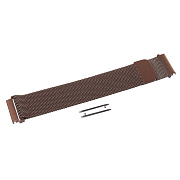 Ремешок - WB06 Универсальный 20мм миланская петля на магните (регулируемый) (brown)