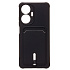 Чехол-накладка - SC304 с картхолдером для "Realme C55" (black)