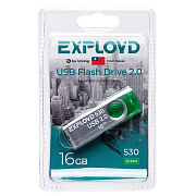 Флэш накопитель USB 16 Гб Exployd 530 (green) 