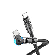 Кабель Type-C - Type-C Hoco U118 Triumph 60W 120см 3A  (black)