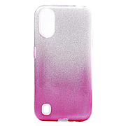 Чехол-накладка - SC097 Gradient для "Samsung SM-A015 Galaxy A01" (pink/silver)