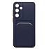 Чехол-накладка - SC337 с картхолдером для "Samsung Galaxy S25+" (dark blue) (239027)