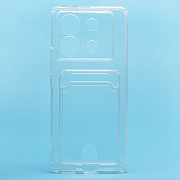 Чехол-накладка - SC276 с картхолдером для "Infinix Zero 30 5G" (transparent)