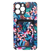 Чехол-накладка - SC284 с картхолдером для "Apple iPhone 13 Pro Max" (007) (multicolor)