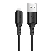 Кабель USB - Apple lightning Borofone BX47 Coolway 12W 100см 2,4A  (black)