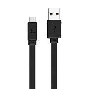 Кабель USB - Type-C Hoco X5 Bamboo 15W 100см 3A  (black)