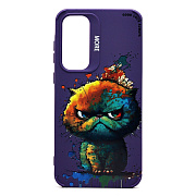Чехол-накладка - SC335 для "Samsung Galaxy A35"  (кот) (violet) (232905)