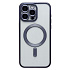 Чехол-накладка - SM027 SafeMag для "Apple iPhone 15 Pro Max" (blue titanium) (232339)