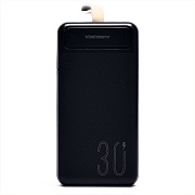 Внешний аккумулятор Denmen DP17 30000mAh Micro/Type-C/USB*2 (black)