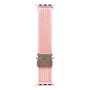 Ремешок - ApW42 Nylon на застежке Apple Watch 42/44/45/49 mm (light pink)