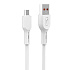Кабель USB - micro USB SKYDOLPHIN S58V 12W 100см 2,4A  (white)